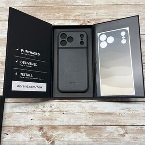 dbrand Grip Case Matte Black iPhone 17 Pro Max Brown Shades Skin Open Box